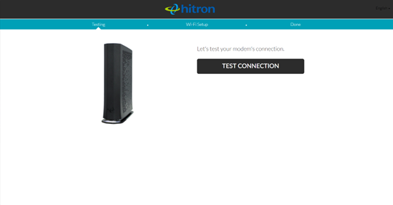 Hitron Easy Connect Test Connection